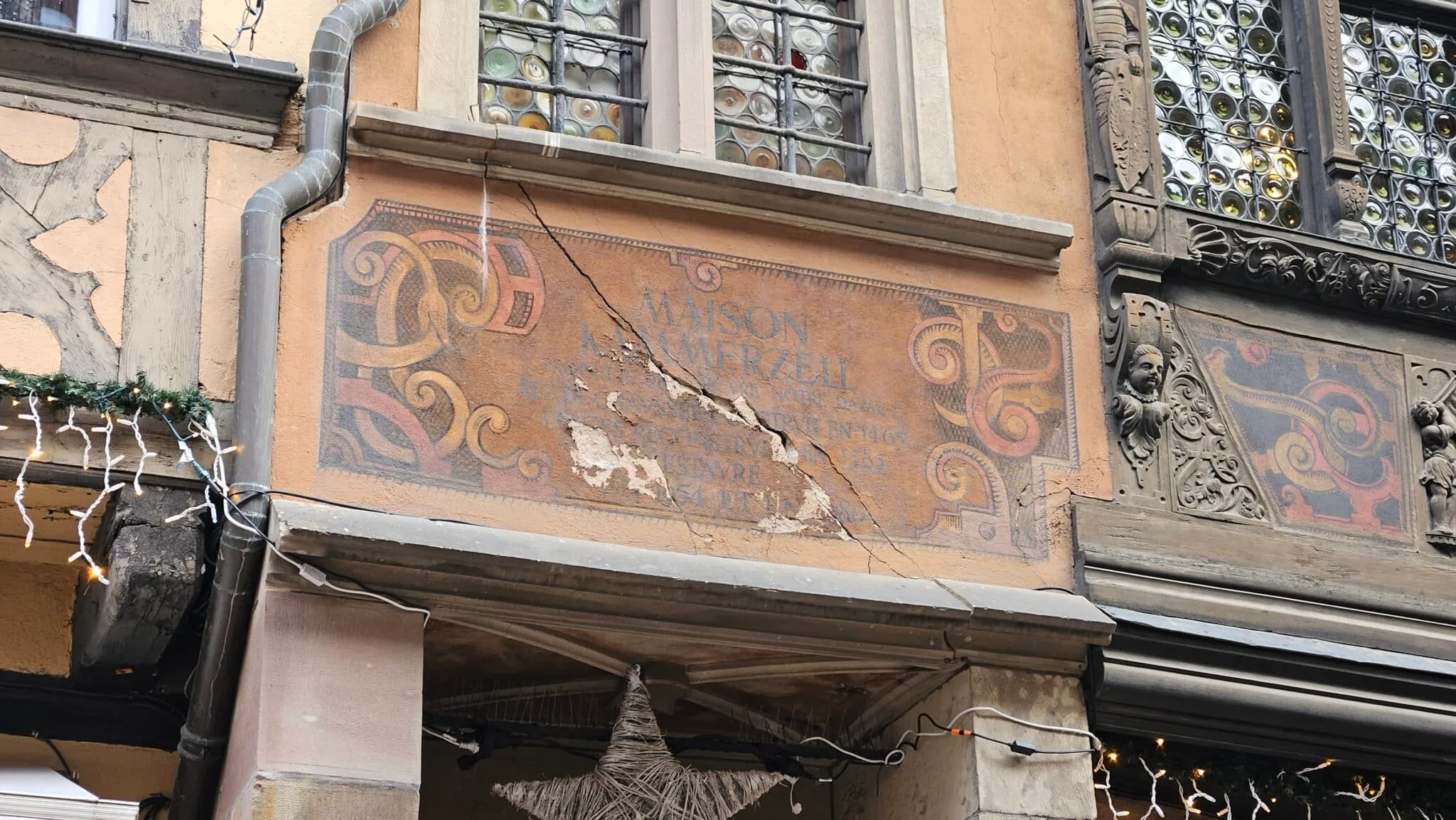 Fissure oblique dangereuse immeuble Strasbourg