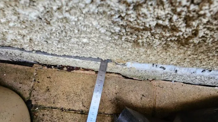 Expertise fissure horizontale traversante infiltrante sécheresse 2022 Indre et Loire 37